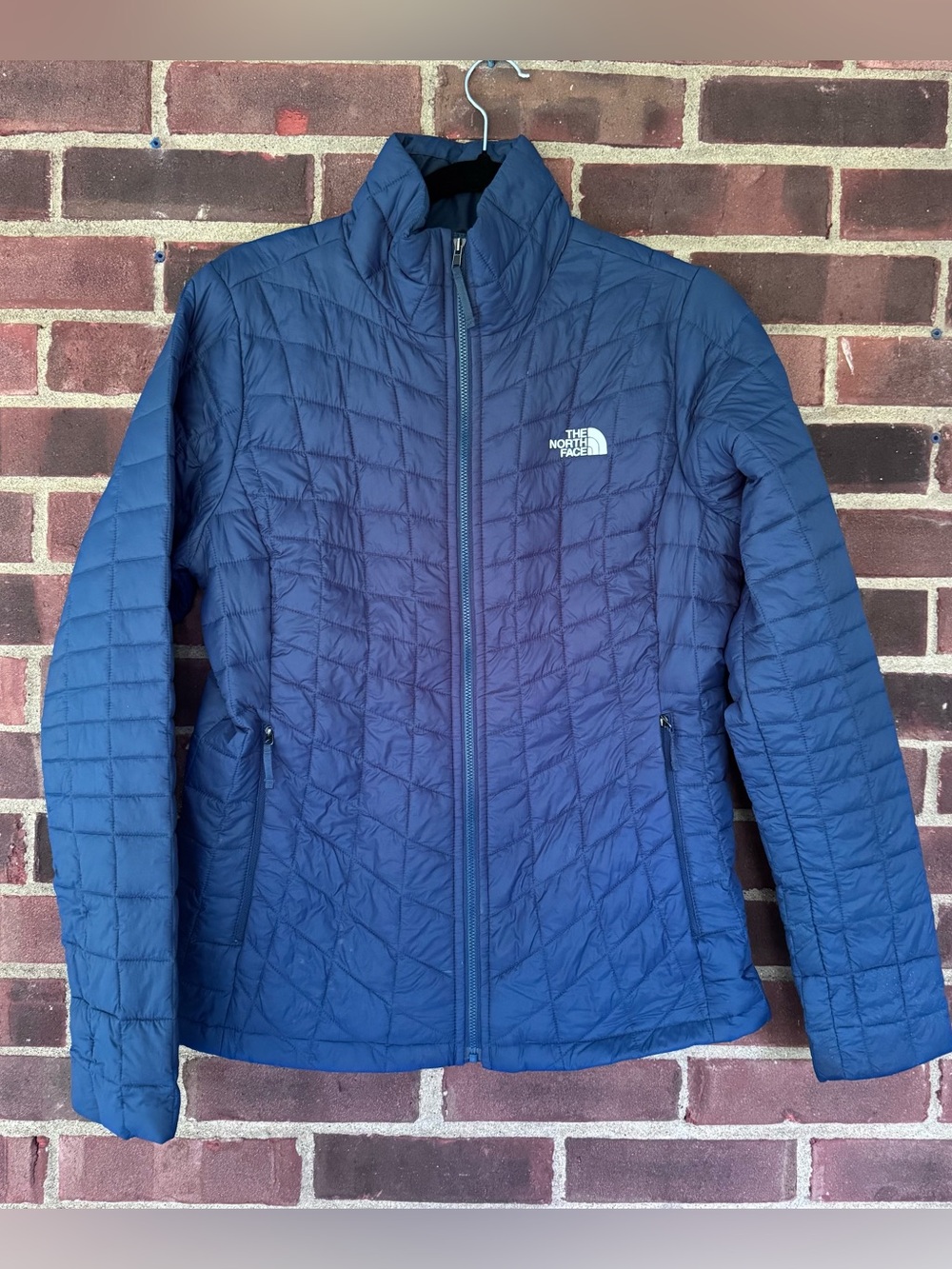 The North Face ThermoBall Jacket Women’s M Blue Quilted Lightweight Puffer Coat